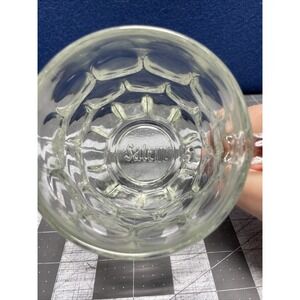 Salem Cigarettes Advertise Beer Mug 16oz Clear Glass Dimpled with Handle 5" Tall